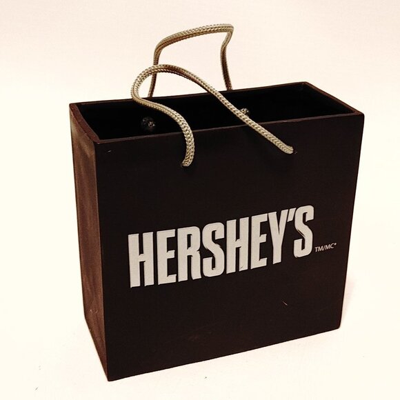 FUN HERSHEY'S Chocolate Gift Bar Plastic Mini Gift Bag with Handles OFFICIAL - Picture 1 of 4